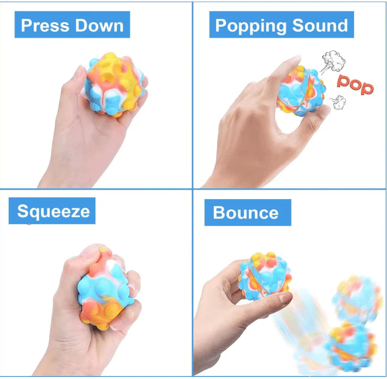 3C4G Fidget Light Up Popper Ball 14026 - Image 2