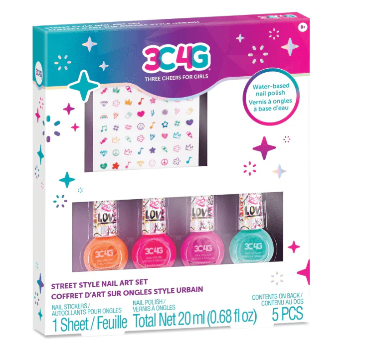 3C4G Graffiti Street Style Nail Polish and Nail Sticker Set 10052 - Image 2