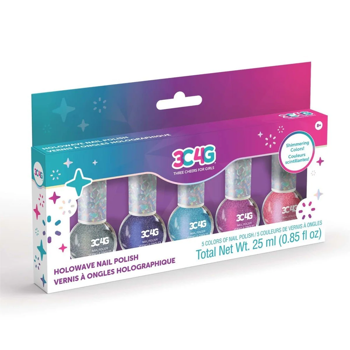 3C4G Holowave Nail Polish 5pcs 10008