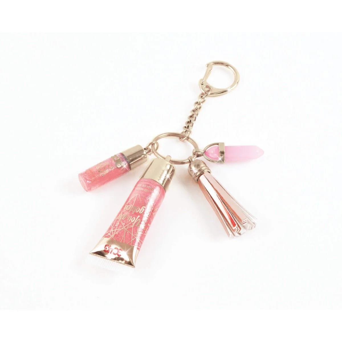 3C4G Pink & Gold Keychain Lip Gloss 10017 - Image 3