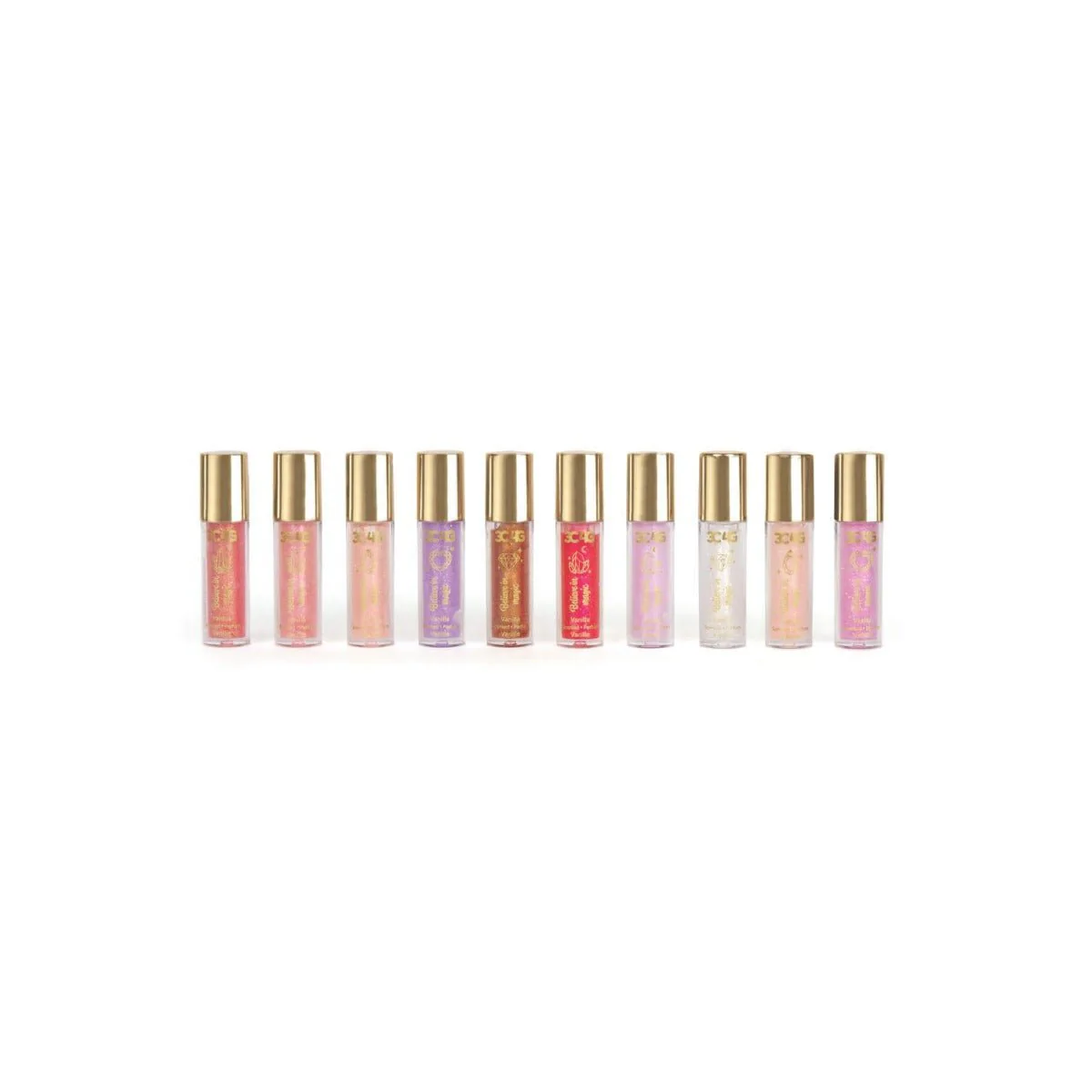 3C4G Pink & Gold Lip Gloss 10-Pack 10018 - Image 2