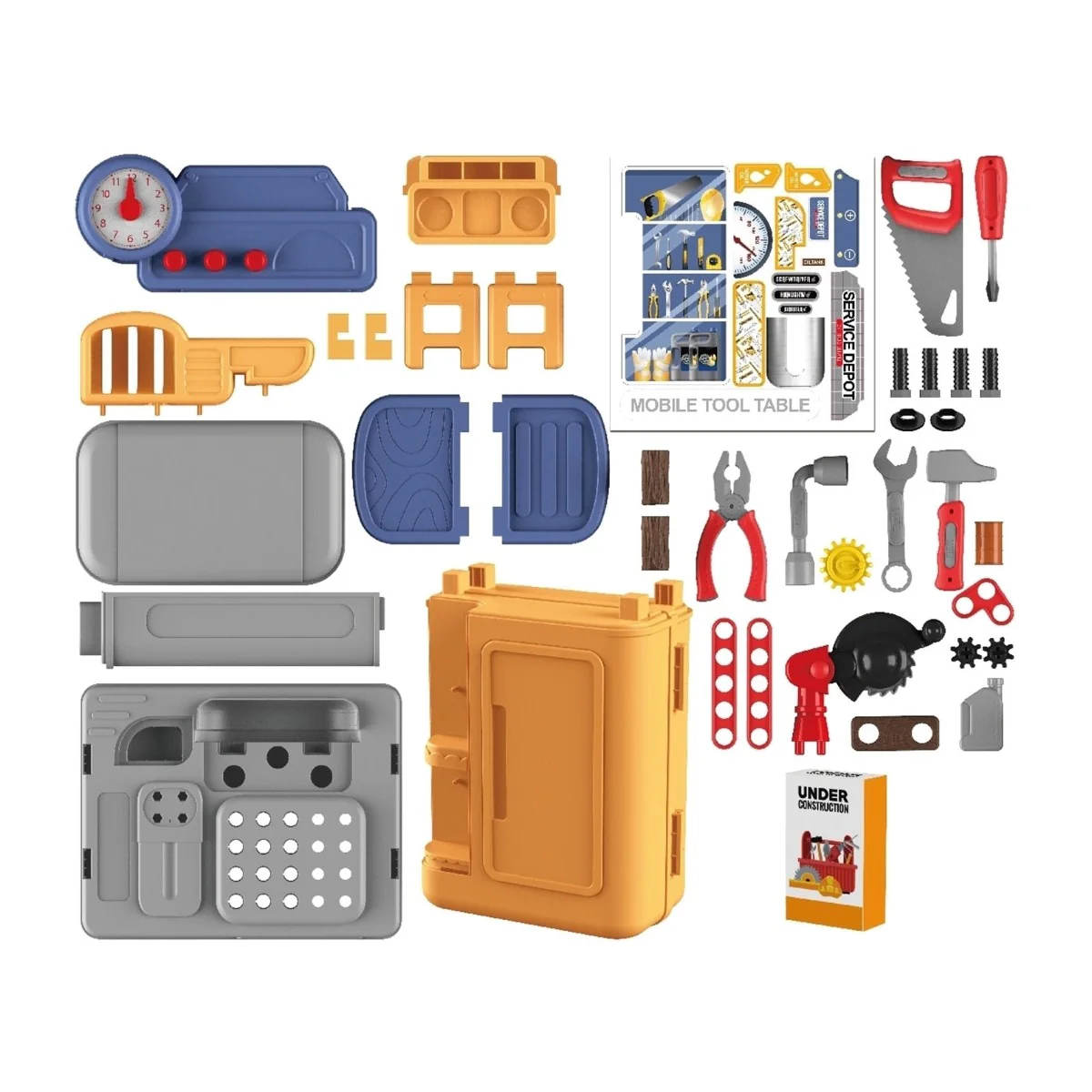 4 in 1 Mobile Tool Table Trolley Case 8022P - Image 3