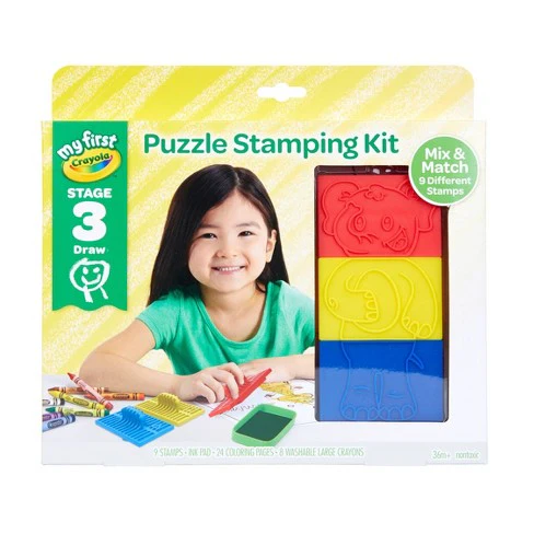 42pc My First Crayola Stage 3 Puzzle Stamping Kit 81-1466 - Image 6
