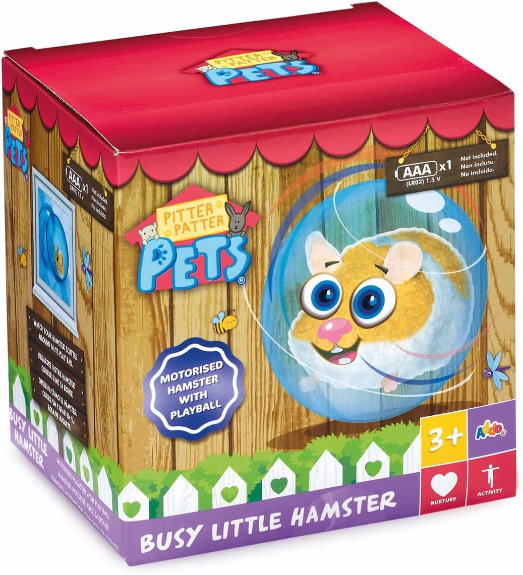 Addo Pitter Patter Pets Busy Little Hamster with Playball 315-11152-B