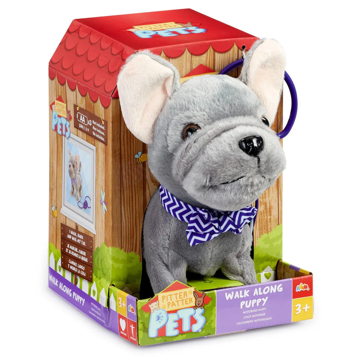 ADDO Walk Along Frenchie – Interactive Plush Puppy - Image 2