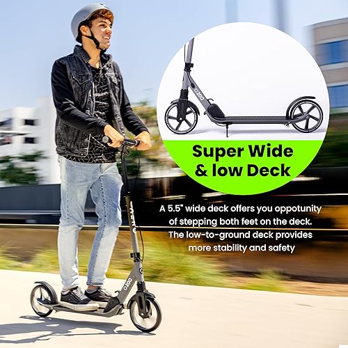 Aero Folding Scooter Black A230 - Image 2