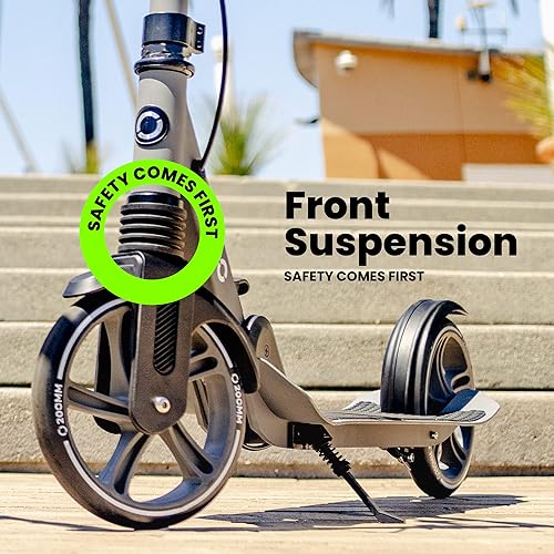 Aero Folding Scooter Black A230 - Image 5
