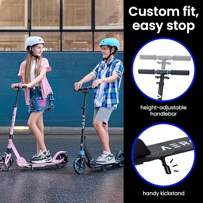 Aero Folding Scooter Blue A1 - Image 2