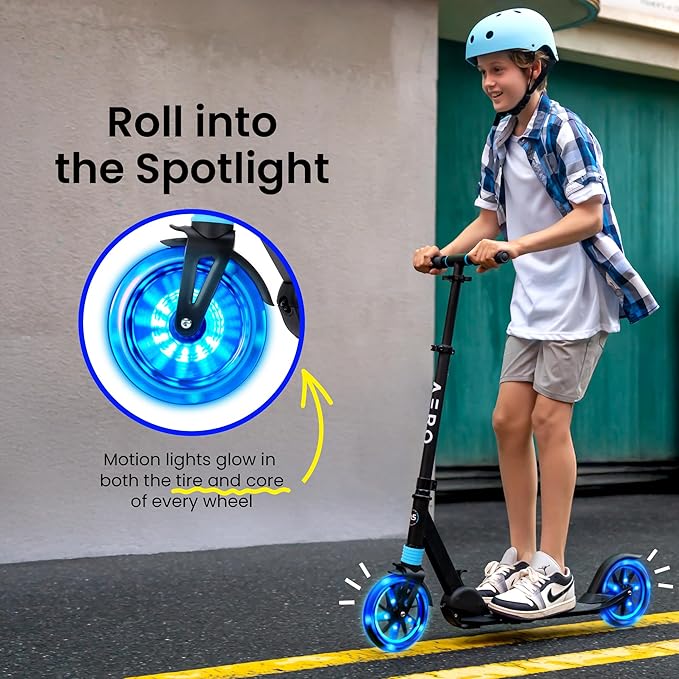 Aero Folding Scooter Blue A1 - Image 6