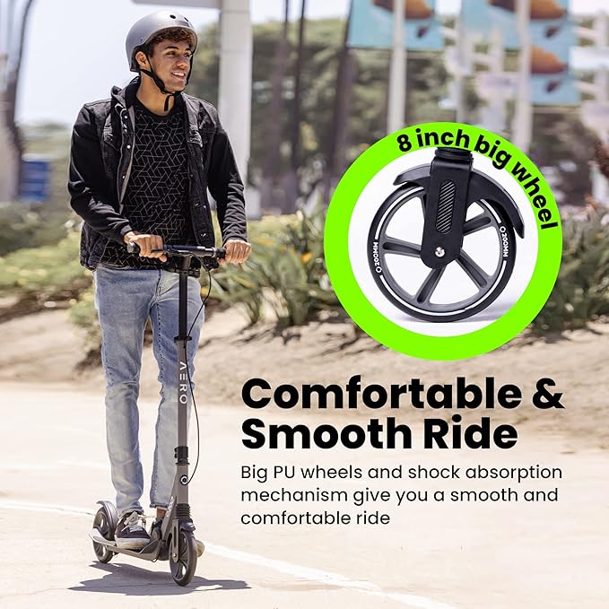 Aero Folding Scooter Grey A200 - Image 3