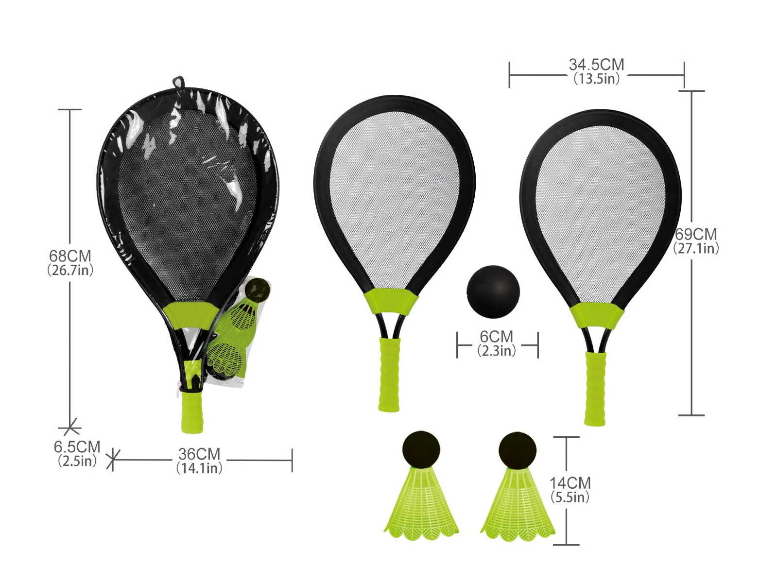 AIG Racquet Set AZ1815RK - Image 2