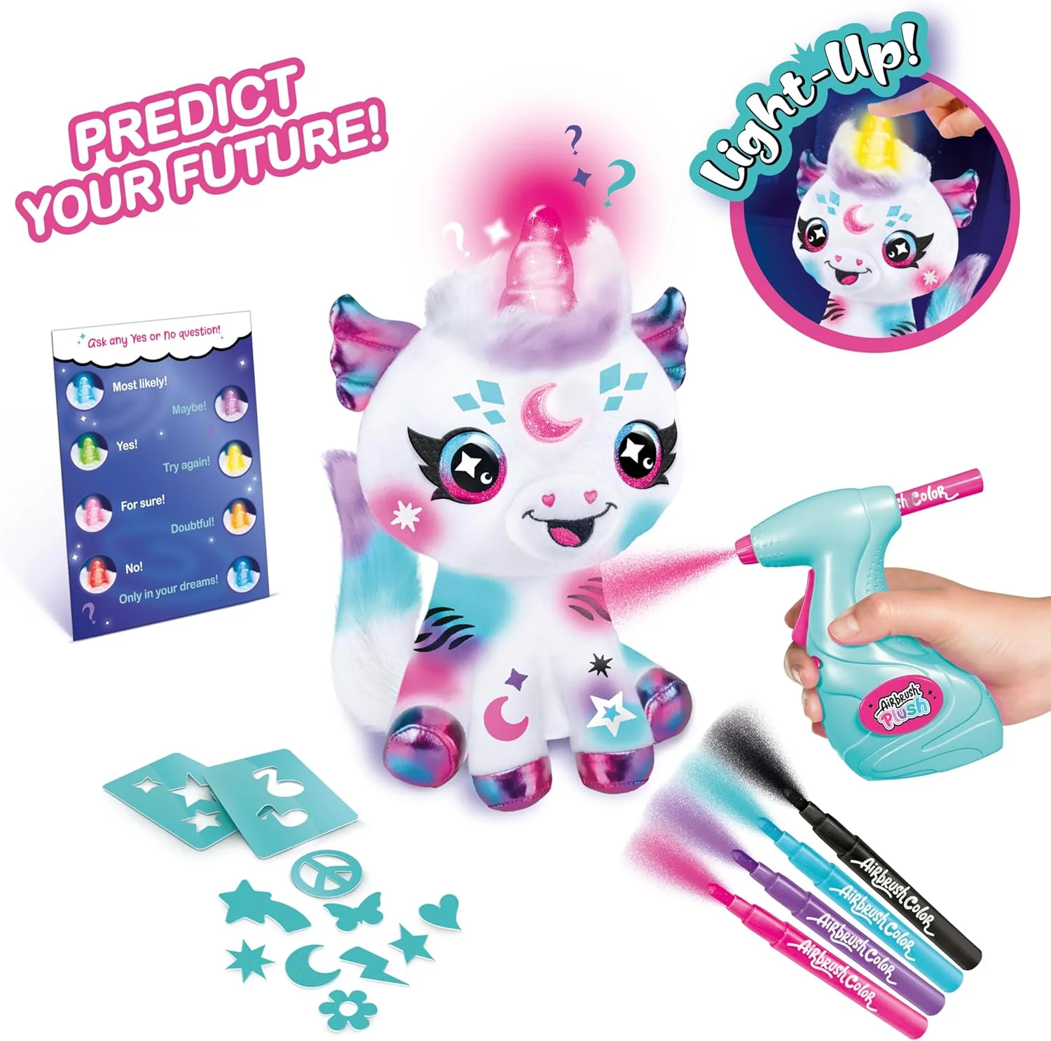 Airbrush Light Up Cosmic Cutie Unicorn Plush - Image 8