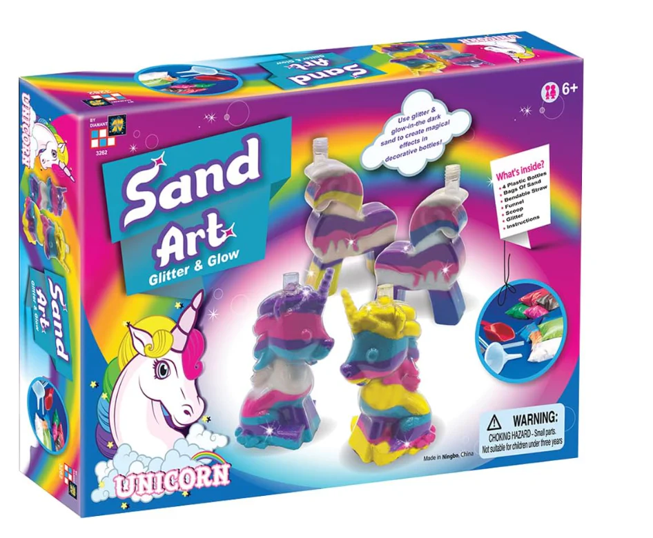 AMAV Sand Art Glitter & Glow Unicorn 3262