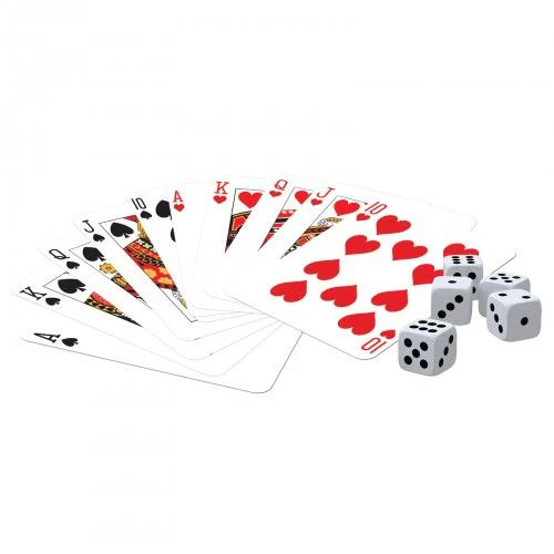 Ambassador Classic Games - 2 Decks Playing Cards & 5 Dice ST041 - Image 3