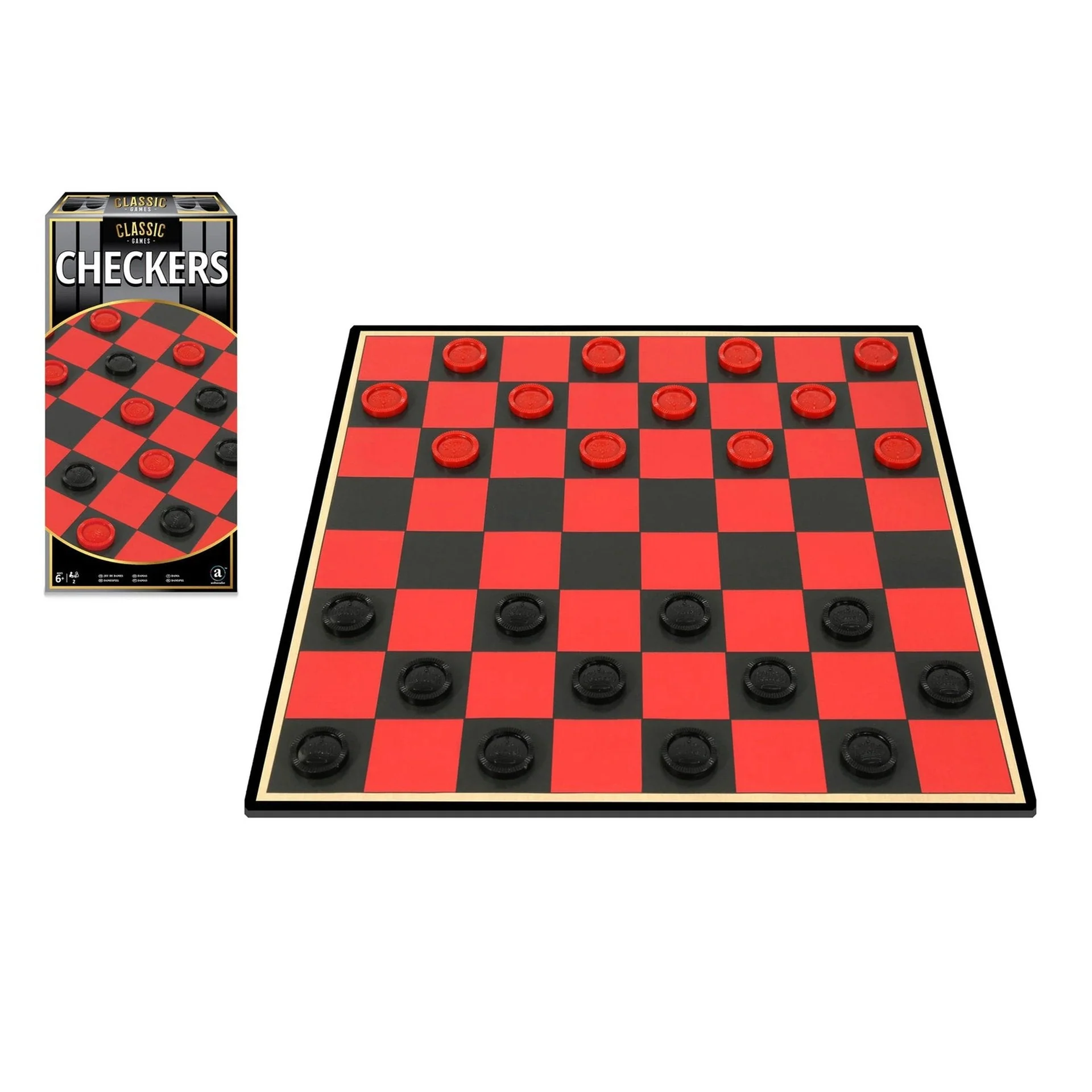 Ambassador Classic Games Checkers ST2103 - Image 2