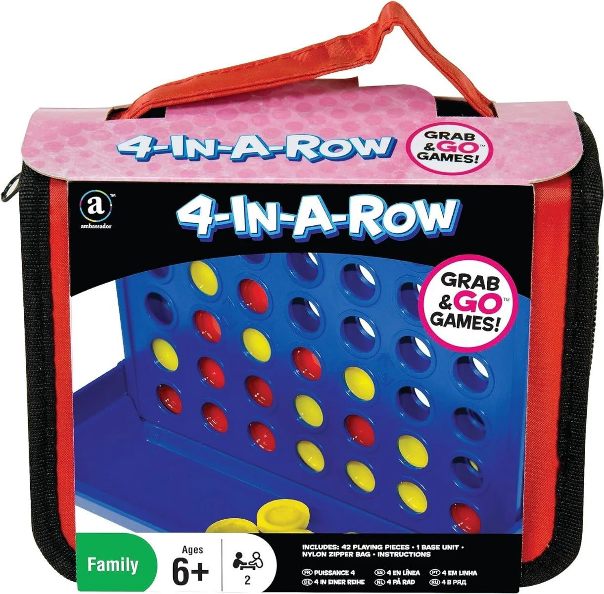 Ambassador Grab & Go Games - Travel 4-in-A-Row Game ST057 - Image 3