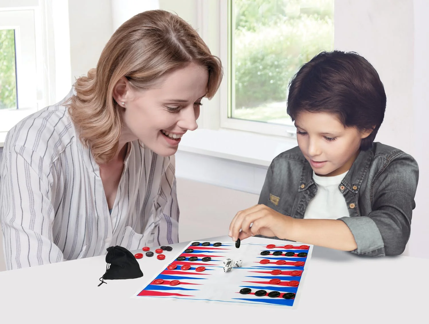 Ambassador Grab & Go Games - Travel Backgammon ST058 - Image 2