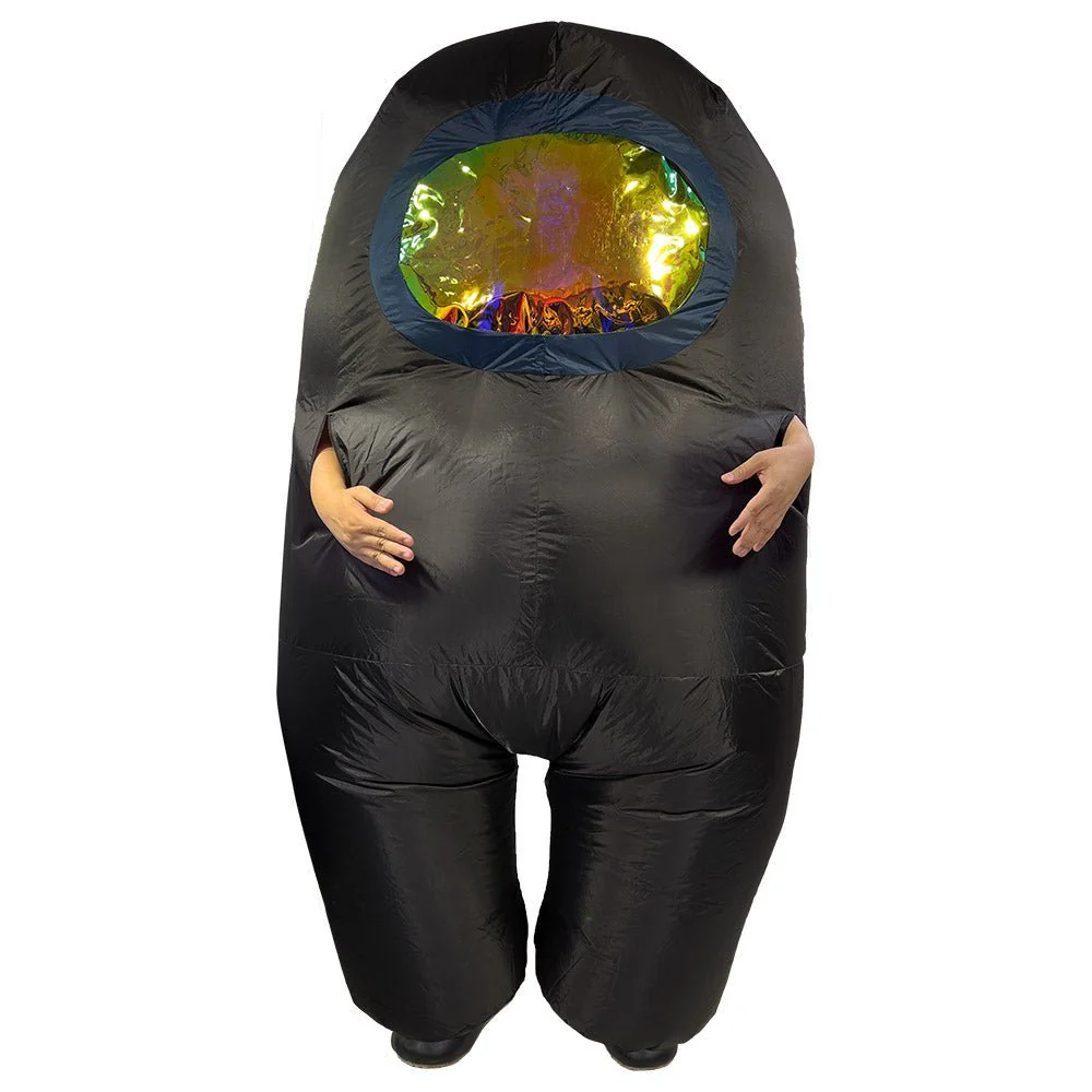 Among Us Crewmate Inflatable Halloween Adult Costume - Black - Image 4
