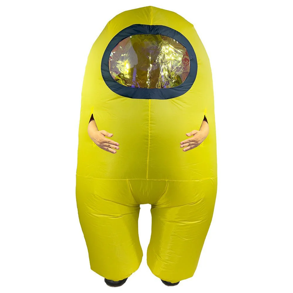 Among Us Crewmate Inflatable Halloween Adult Costume - Yellow - Image 4