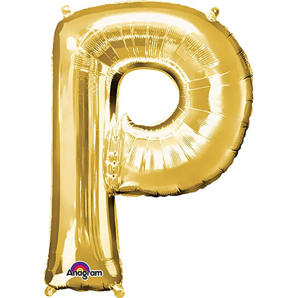 Anagram Supershape Balloons Gold - Letter P 32inch 32978