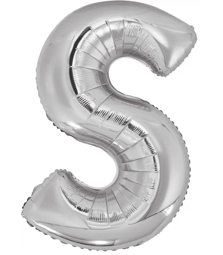 Anagram Supershape Balloons Silver - Letter S 35inch 32983