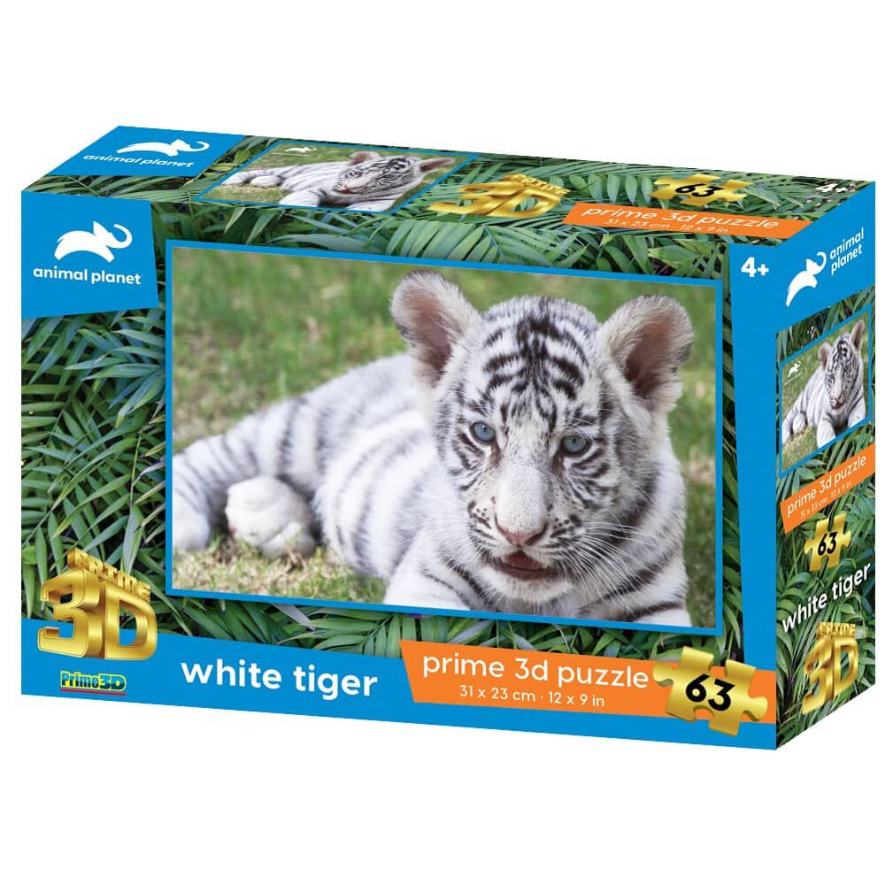 Animal Planet White Tiger Puzzle 63 Pieces