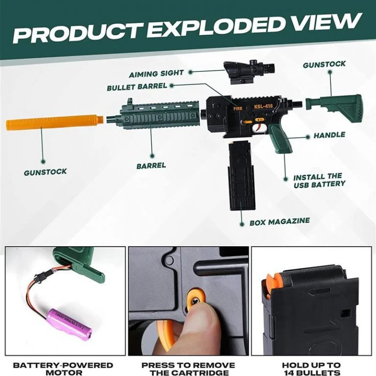 Apex Gun With Soft Bullet Play Set 78812 - Image 7