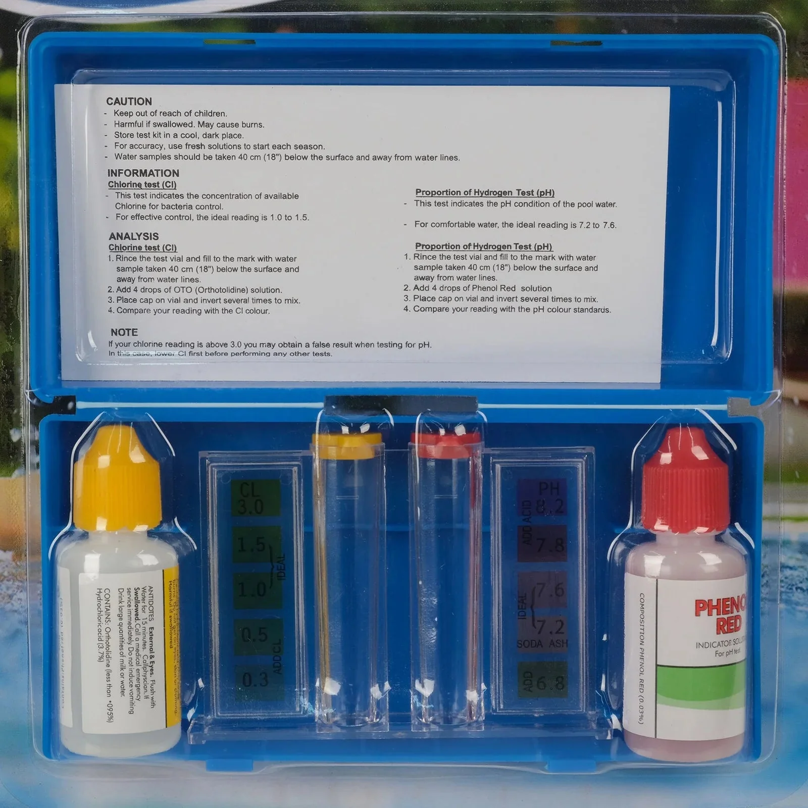 Aqua Basic PH & CL Test Kit CL-105 - Image 2