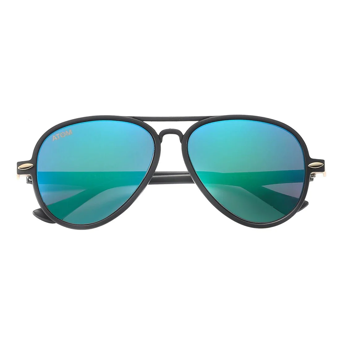 Atom Kid Sunglasses Black/Green AK3-2 - Image 2