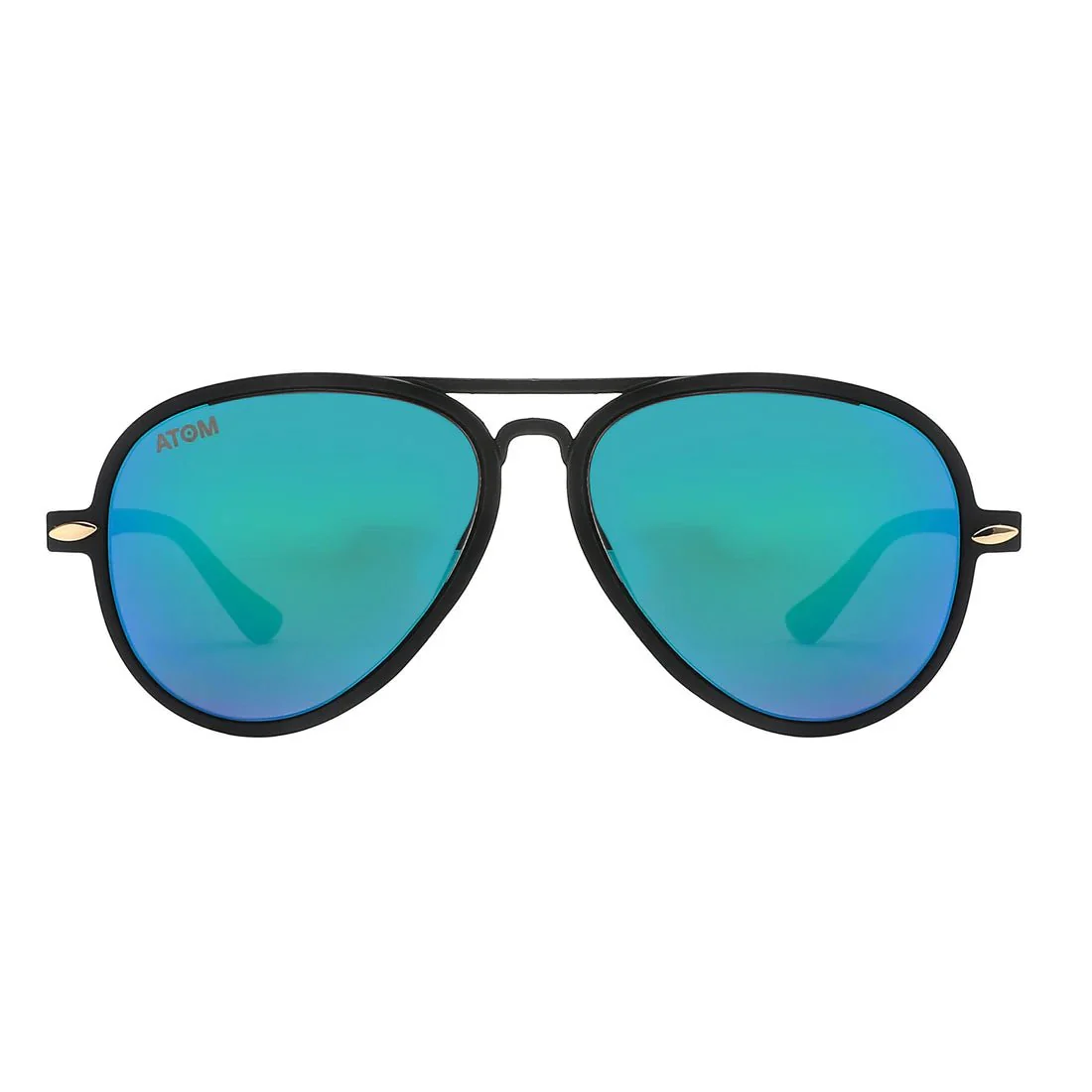 Atom Kid Sunglasses Black/Green AK3-2 - Image 3