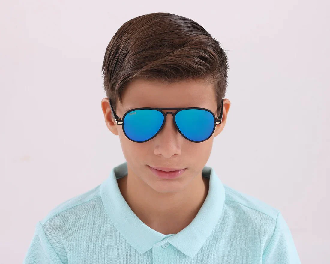 Atom Kid Sunglasses Black/Green AK3-2 - Image 7