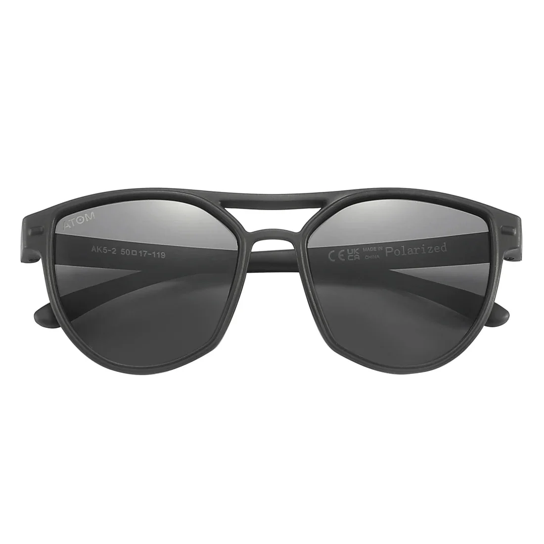 Atom Kids Double Bridge Polarized Matte Black AK5-2 - Image 2