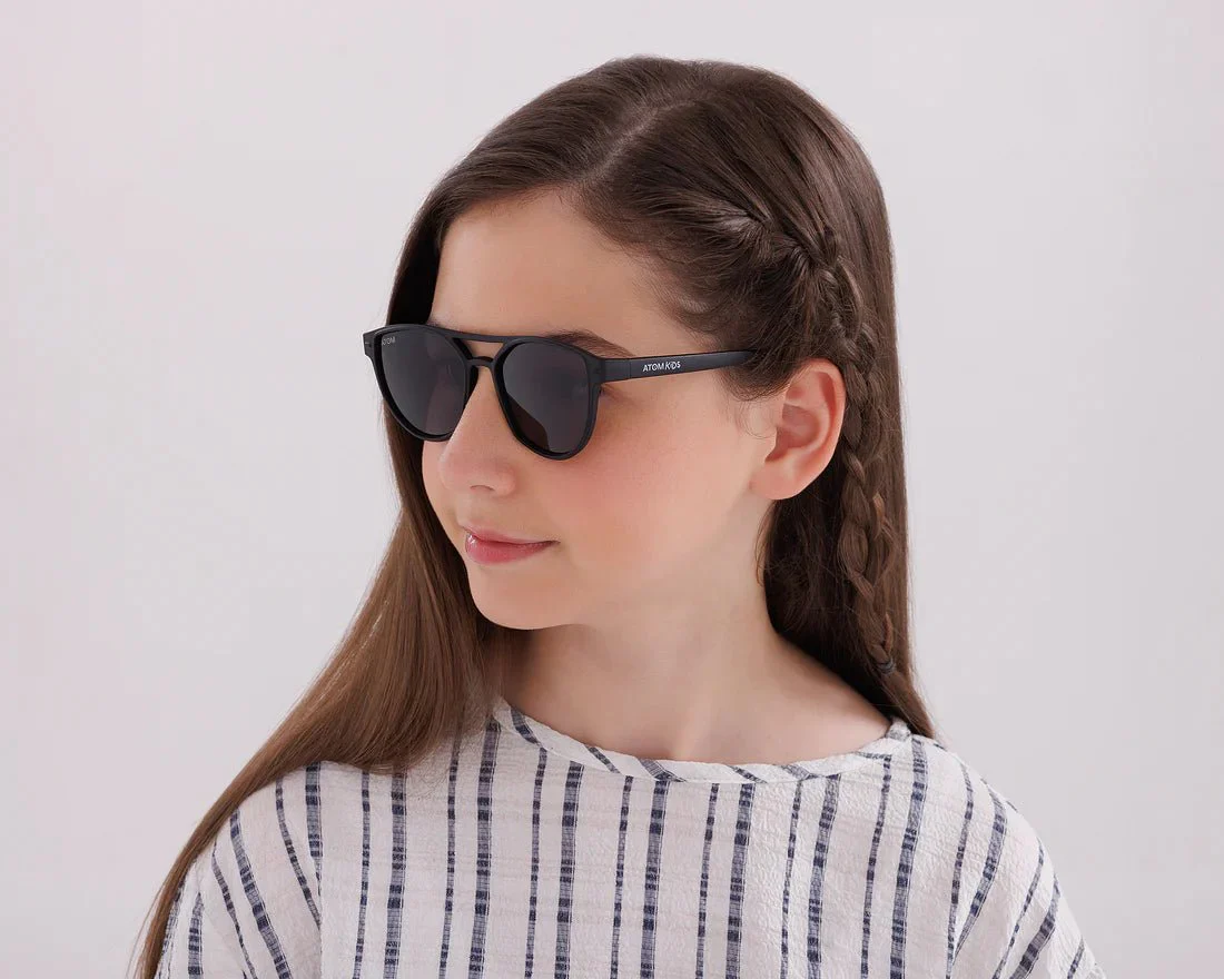 Atom Kids Double Bridge Polarized Matte Black AK5-2 - Image 6