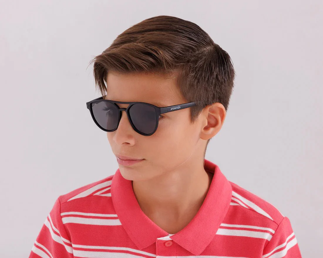 Atom Kids Double Bridge Polarized Matte Black AK5-2 - Image 8