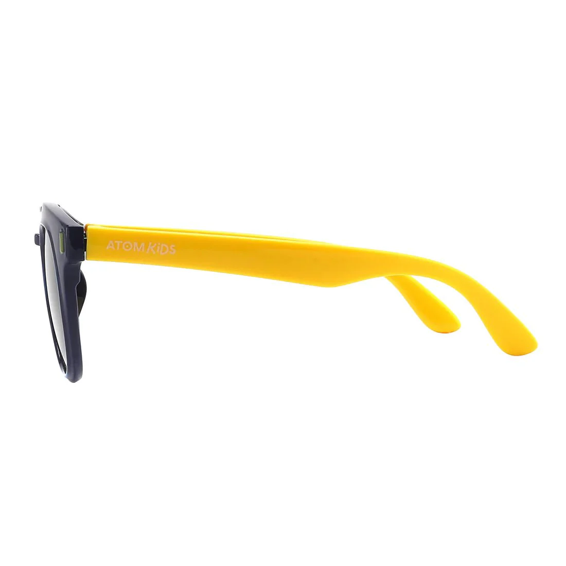 Atom Kids Polarized Round Sunglasses 100% UV 400 Protection - Black & Yellow AK4-3 - Image 3