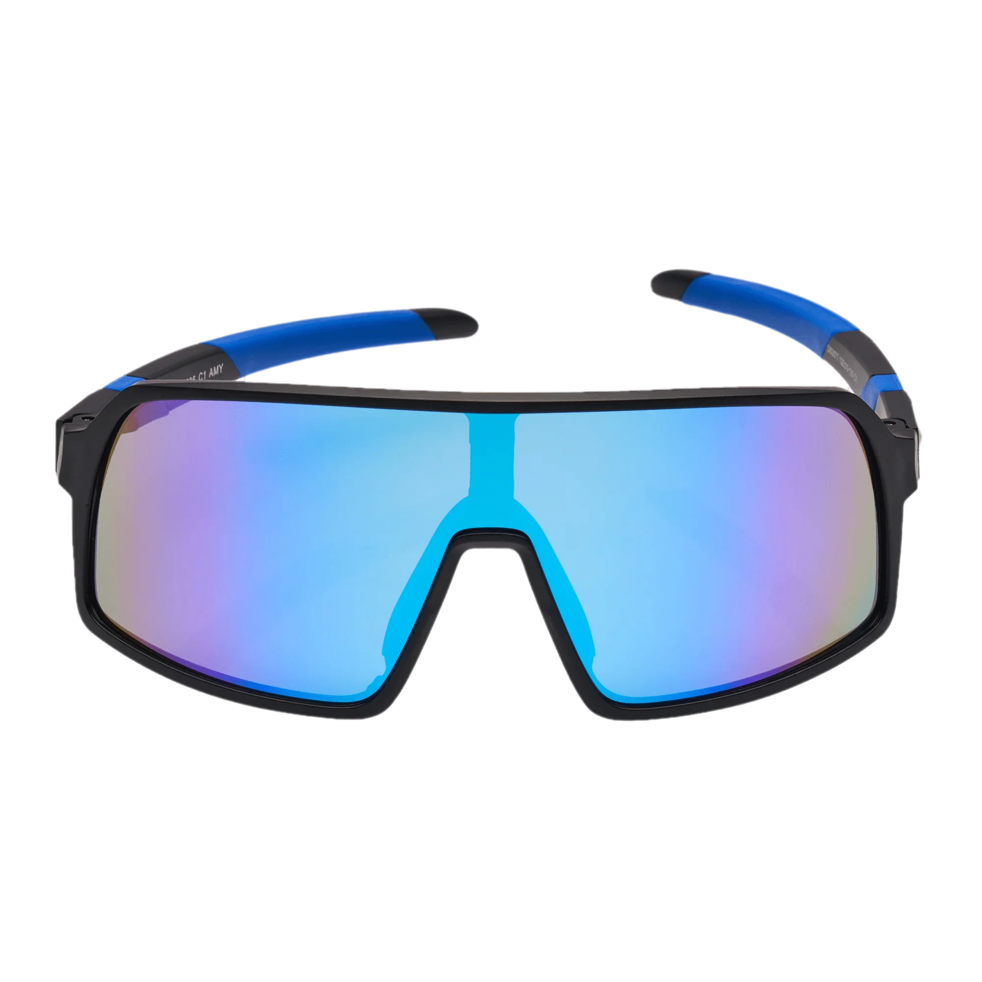 Atom Kids Polarized Sports Sunglasses 100% UV 400 Protection - Black & Blue AK14-1 - Image 2