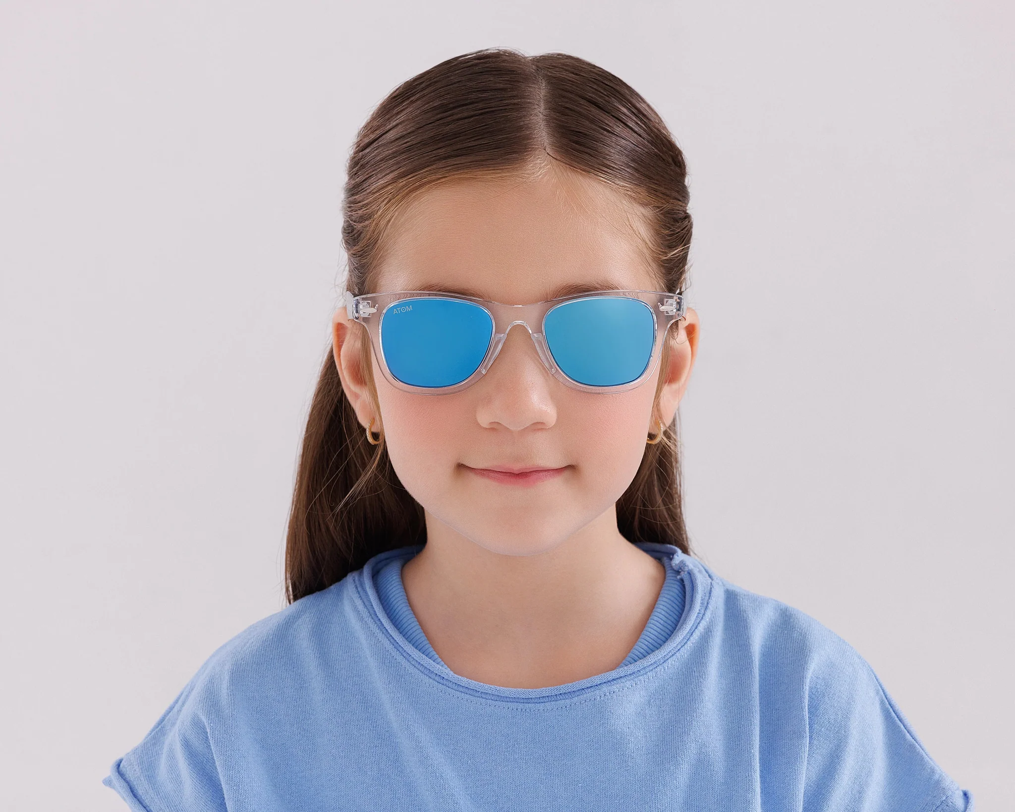 Atom Kids Sunglasses Polarized Blue Mirror AK1-3 - Image 5