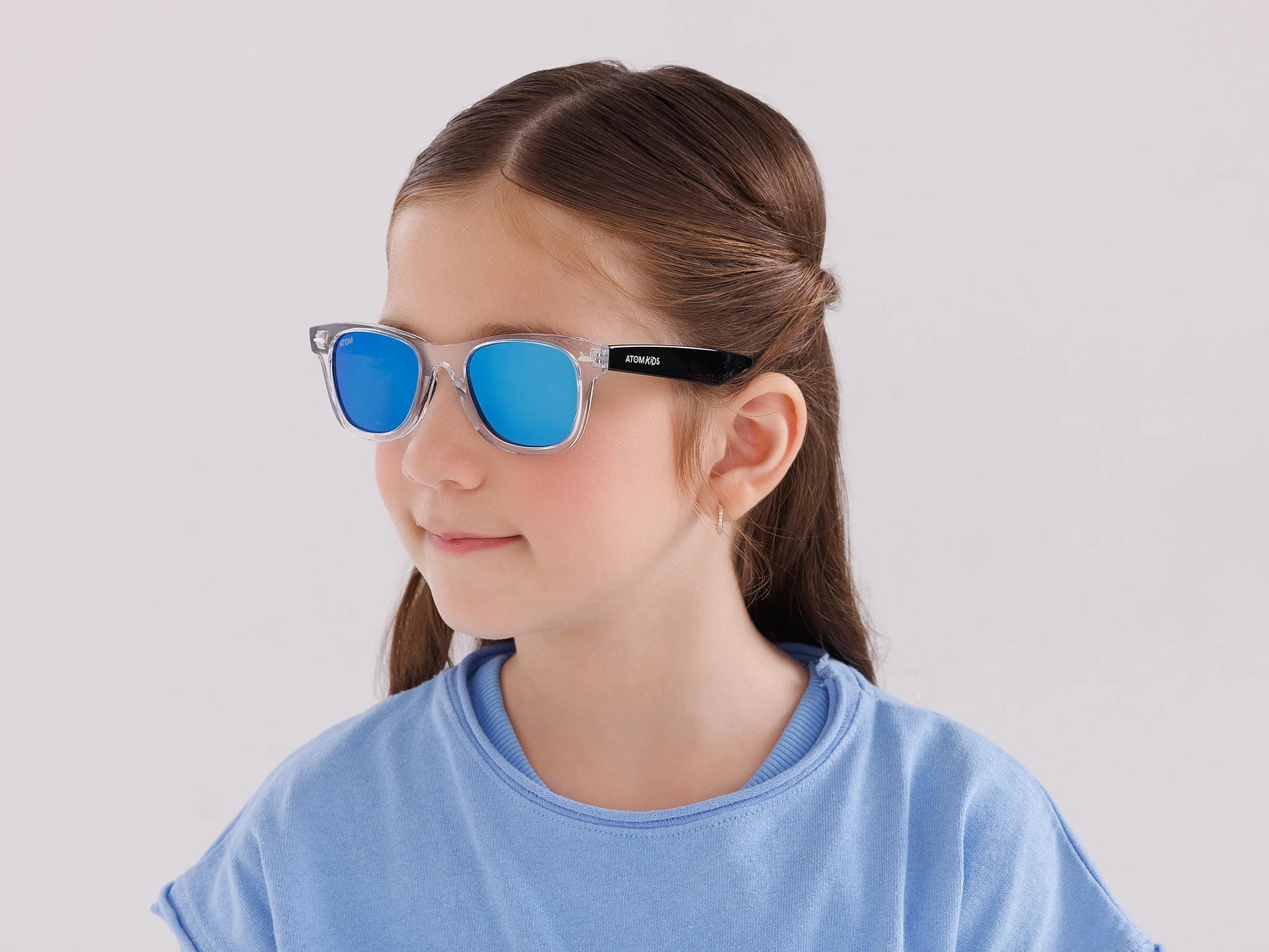 Atom Kids Sunglasses Polarized Blue Mirror AK1-3 - Image 6