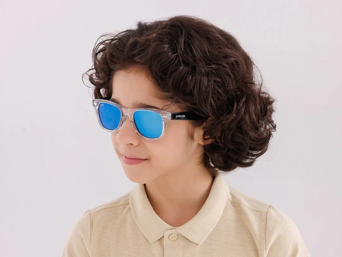 Atom Kids Sunglasses Polarized Blue Mirror AK1-3 - Image 7