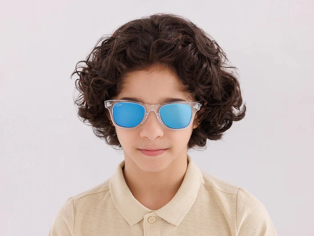Atom Kids Sunglasses Polarized Blue Mirror AK1-3 - Image 8