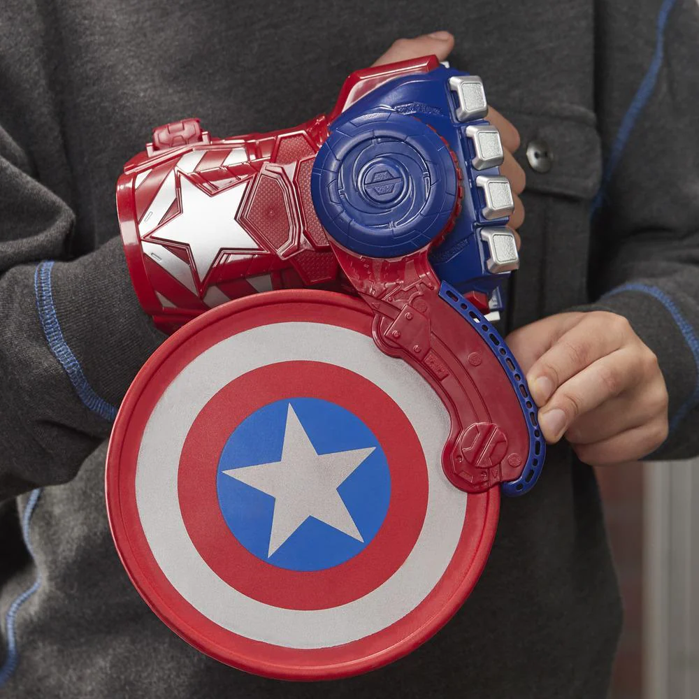Avengers NERF Power Moves Marvel Captain America Shield Sling NERF Disc Launching Toy - Image 6