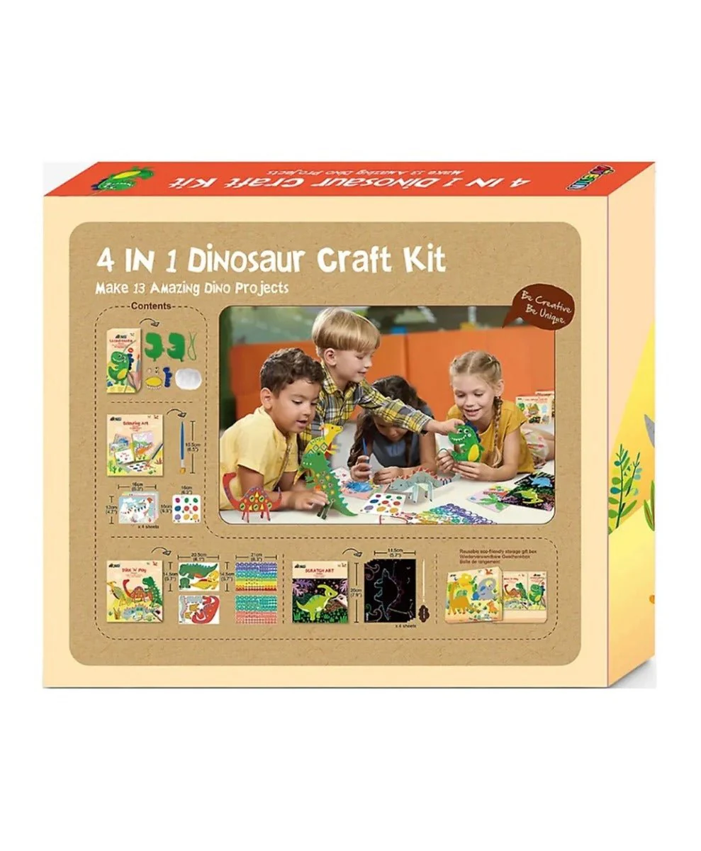 Avenir 4 in1 Dinosaur Craft Kit AVCH221773 - Image 2