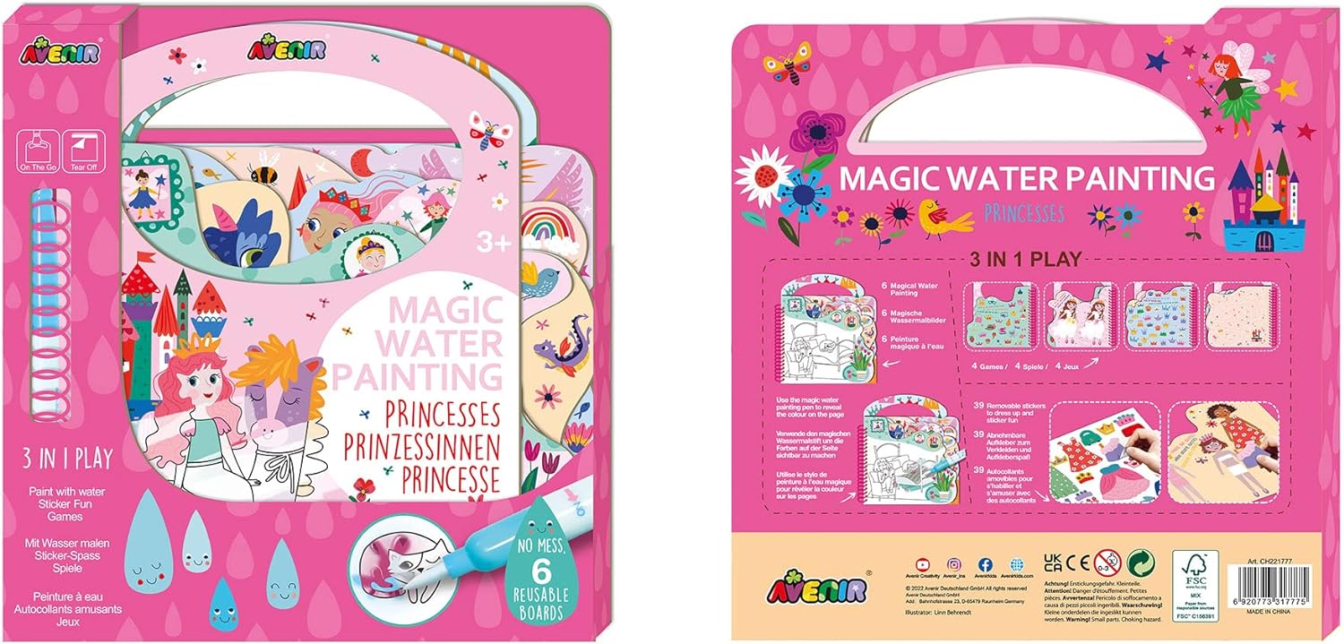 Avenir Magic Water Painting Princesses AVCH221777 - Image 3
