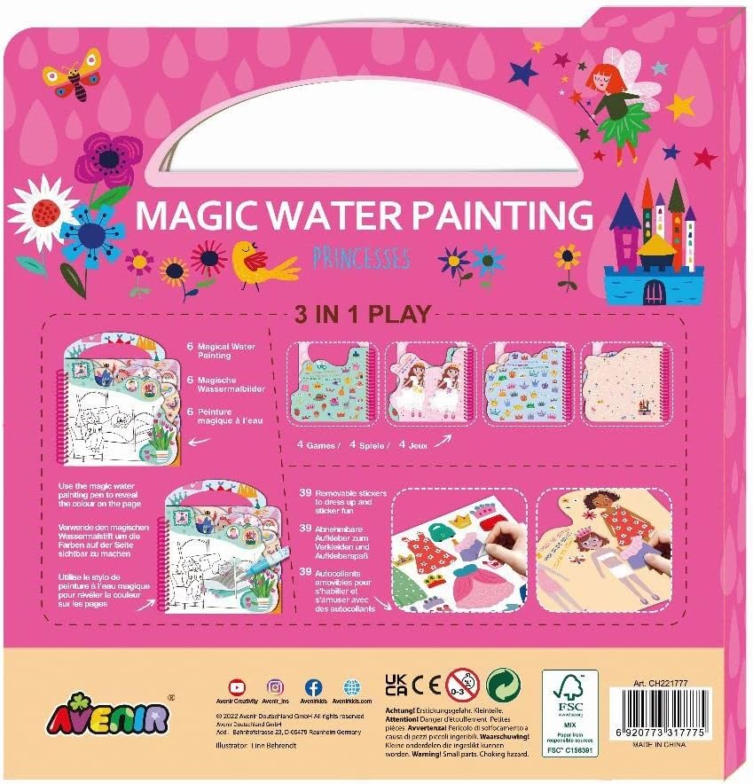 Avenir Magic Water Painting Princesses AVCH221777 - Image 5