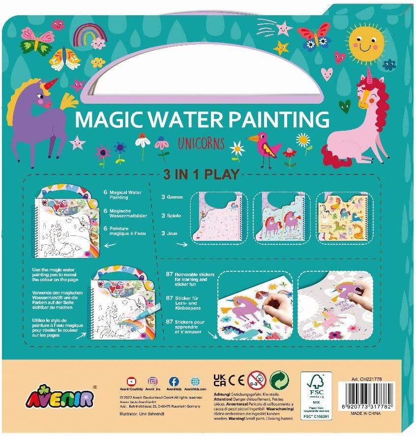 Avenir Magic Water Painting Unicorns AVCH221778 - Image 4