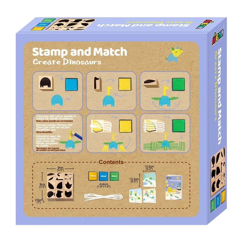 Avenir - Stamp&Match Set - Create Dinosaurs AVCH201763