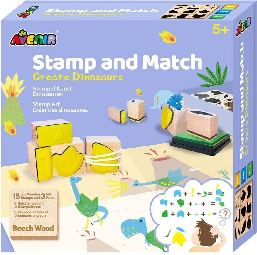 Avenir - Stamp&Match Set - Create Dinosaurs AVCH201763 - Image 3