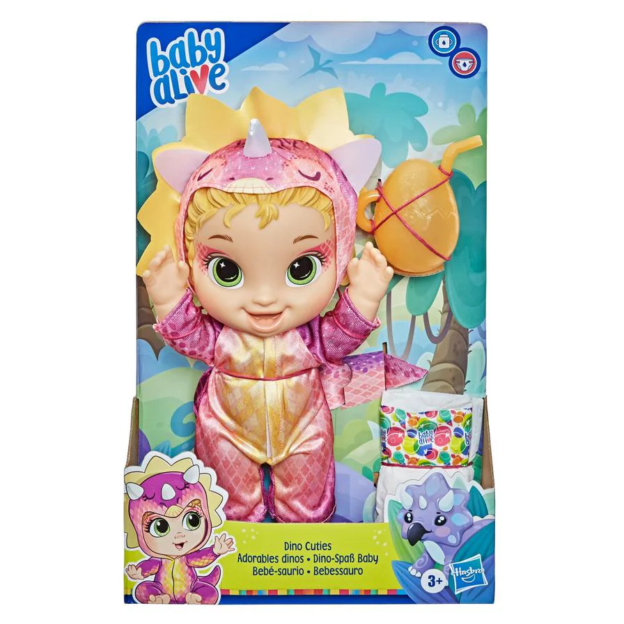 Baby Alive Dino Cuties Triceratops Doll - Image 2
