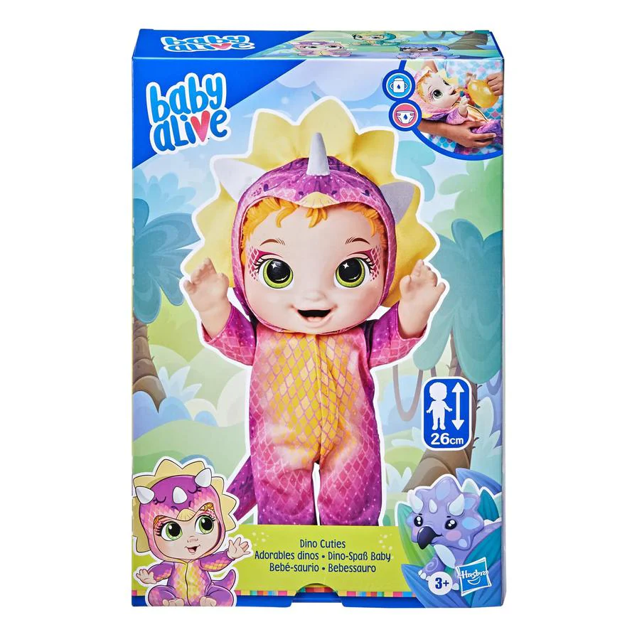 Baby Alive Dino Cuties Triceratops Doll - Image 3
