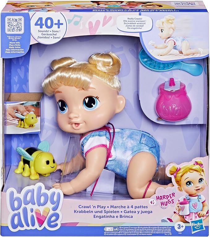 Baby Alive Crawl N Play Harper Hugs F9709